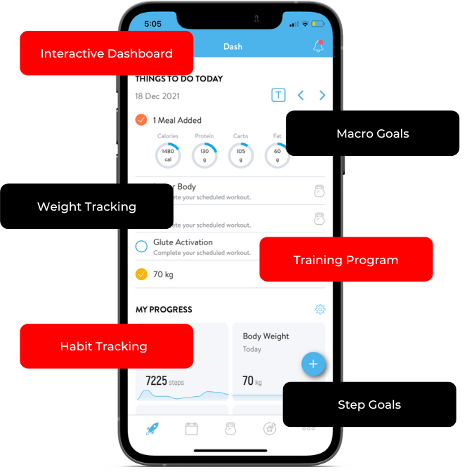 CCF app — nutrition tracking