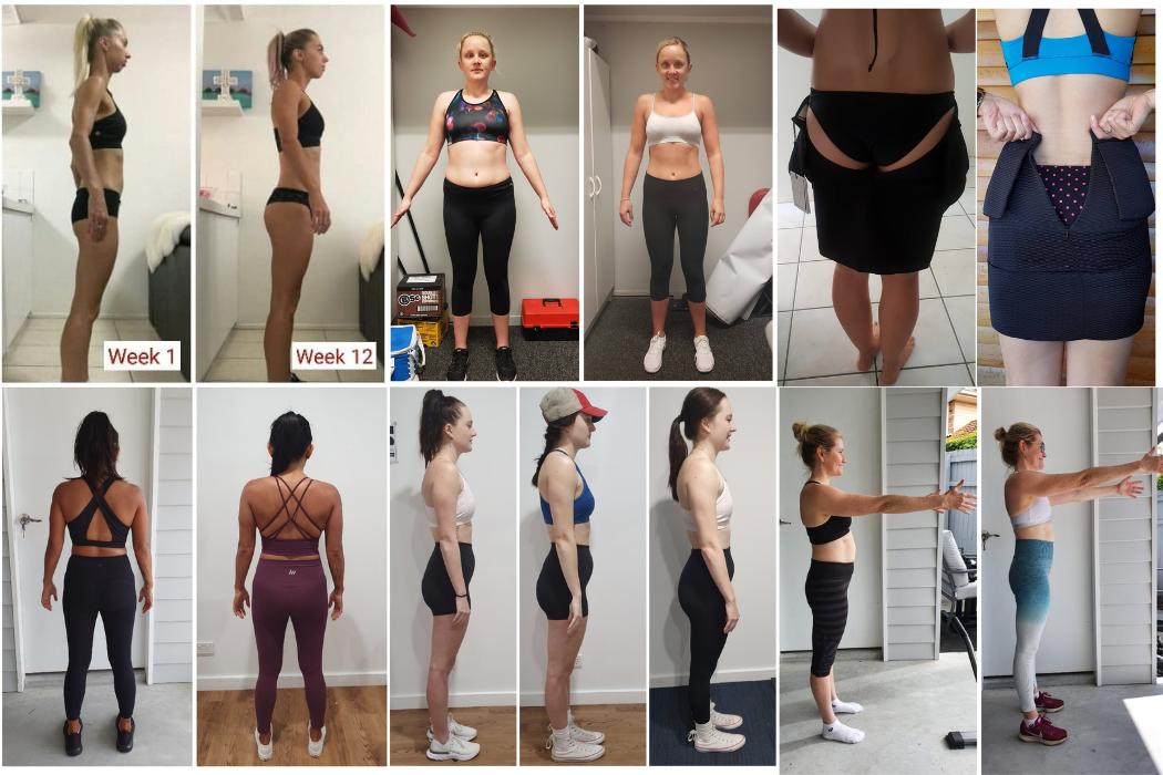 Client before and after transformations